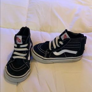 Toddler Vans Sk8 Hi Zip Up shoes, Size 6.5, VGUC